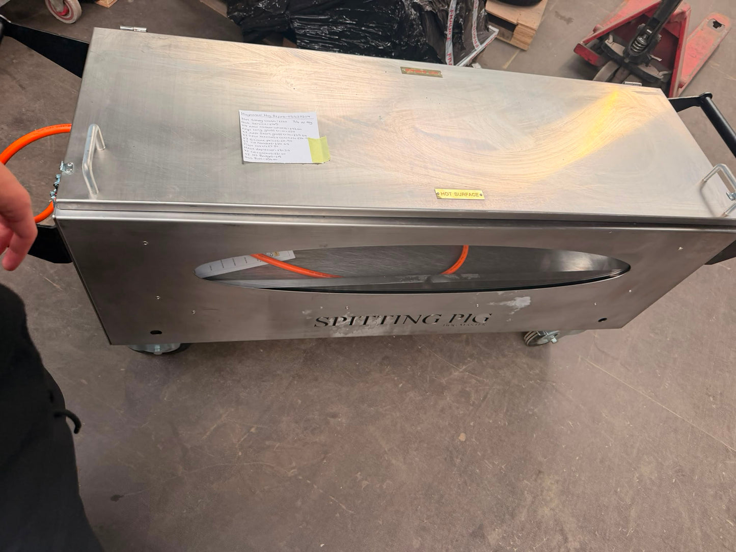 Refurbished Hogmaster Hog machine with Glass SPM 03/22/1204